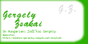 gergely zsakai business card